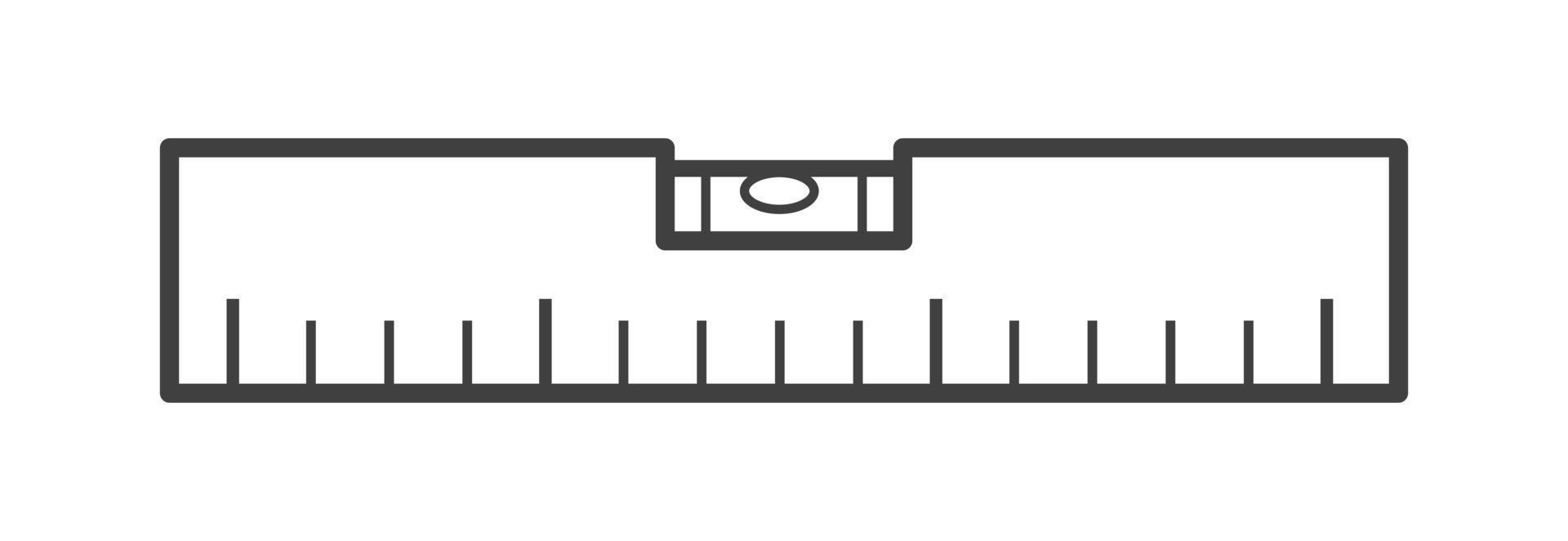 estilo de línea de vector de nivel de edificio aislado sobre fondo blanco