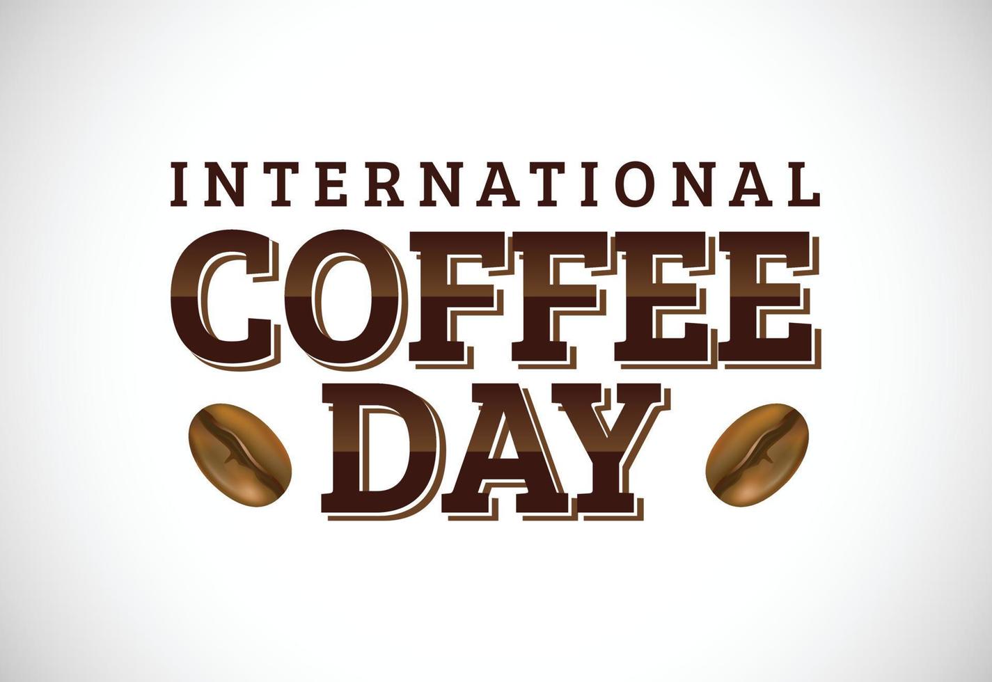 International coffee day vector illustration. Suitable for greeting cards, posters, and banner