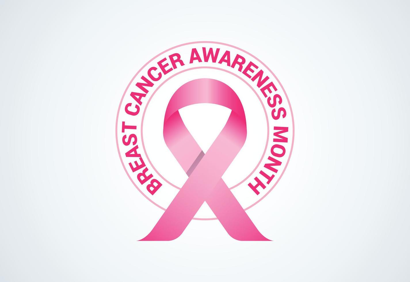 día del cáncer de mama. octubre es el mes de concientización sobre el cáncer de mama. ilustración vectorial vector