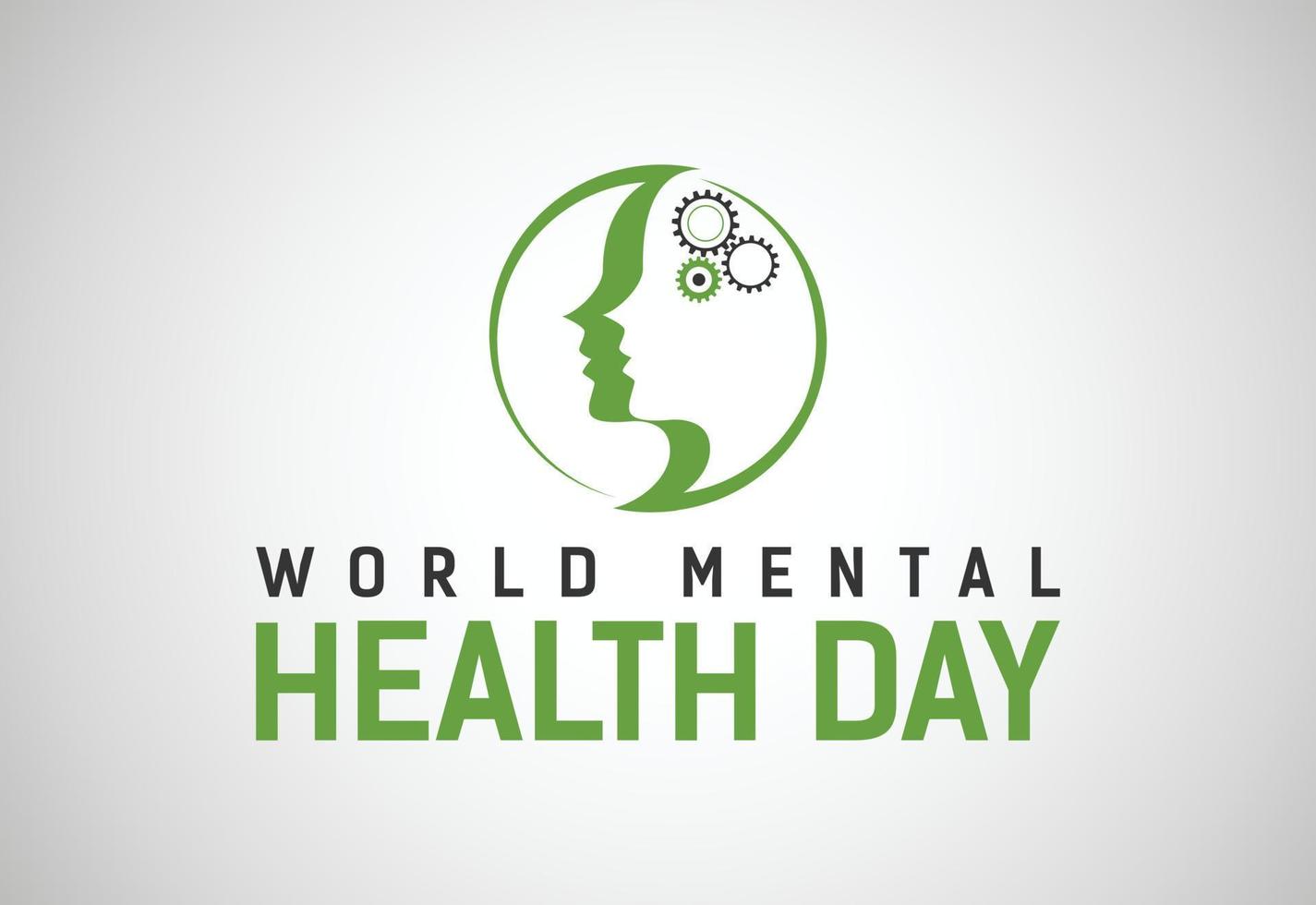 World Mental Health Day October 10, Vector Illustration. Mental Illness