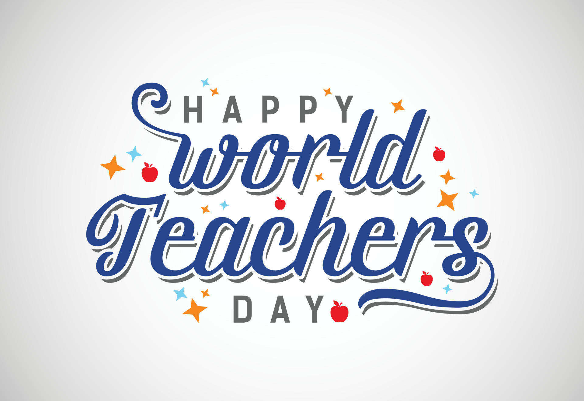 Happy world teachers' day vector illustration for poster, brochure