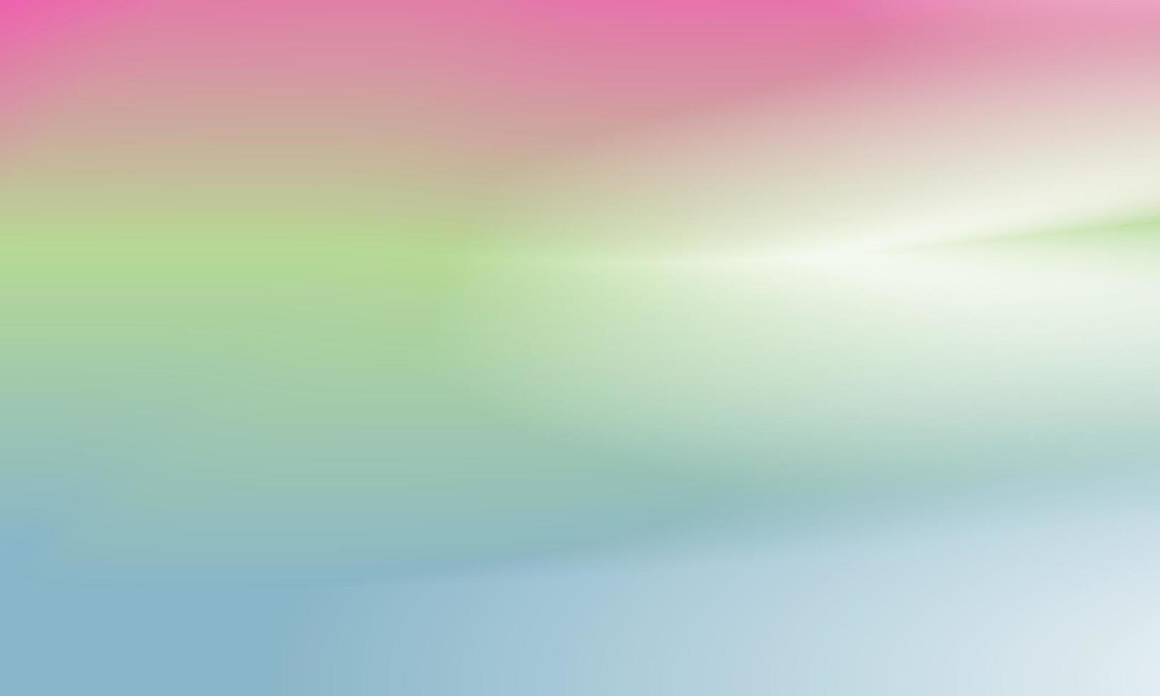 Beautiful gradient background pink, green and blue smooth and soft texture vector