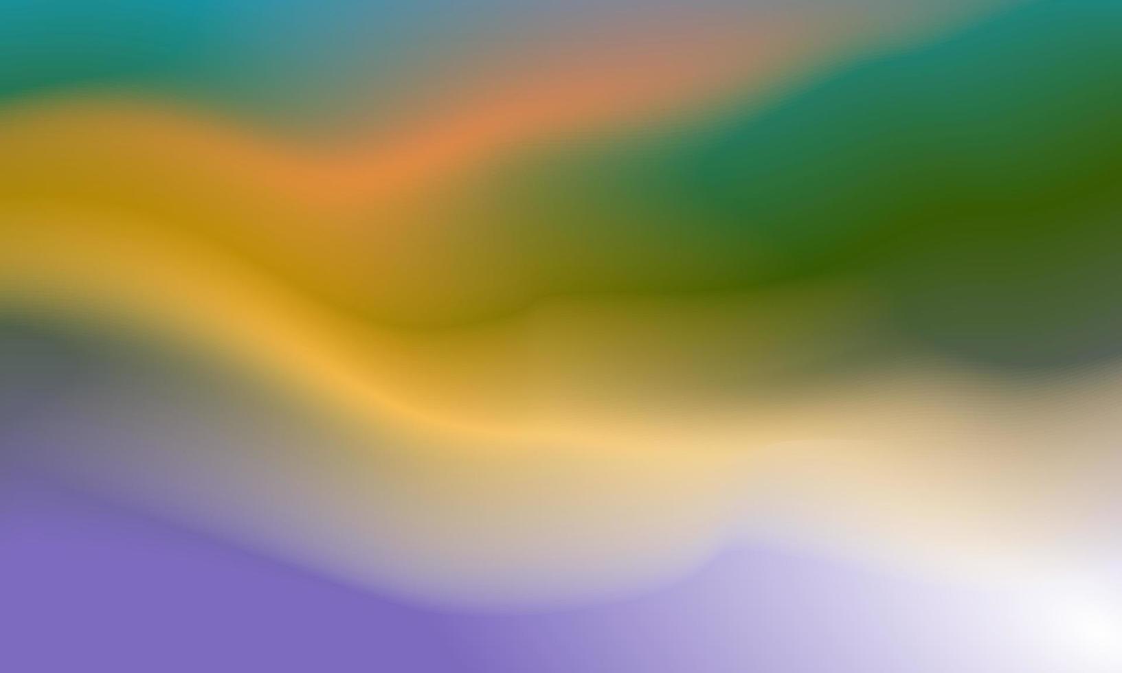 Beautiful gradient background yellow, green and purple smooth and soft texture vector