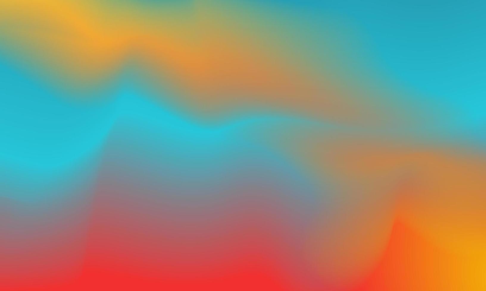 Beautiful gradient background in orange, blue and red colors, smooth and soft texture vector