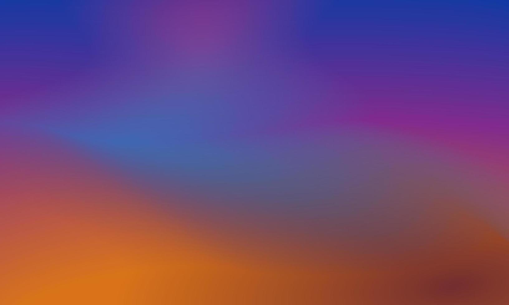 Beautiful gradient background of smooth and soft purple, blue and orange colors vector