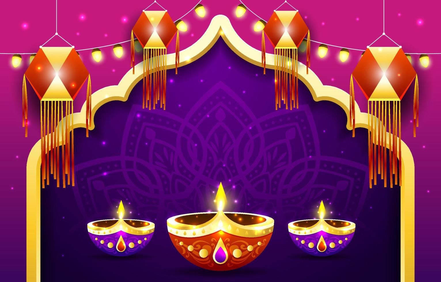 Happy Diwali Background vector