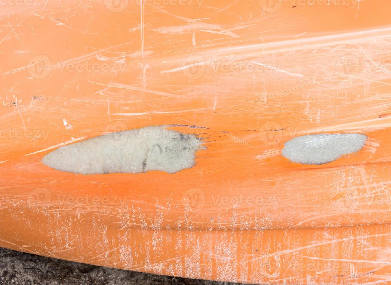 Large crack on the canoe boat. 10514493 Stock Photo at Vecteezy