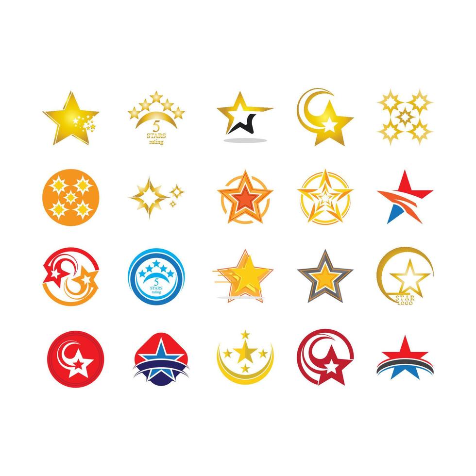 Star icon template vector