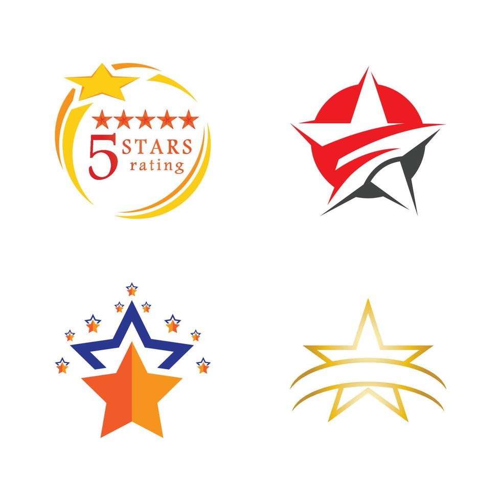 Star icon template vector