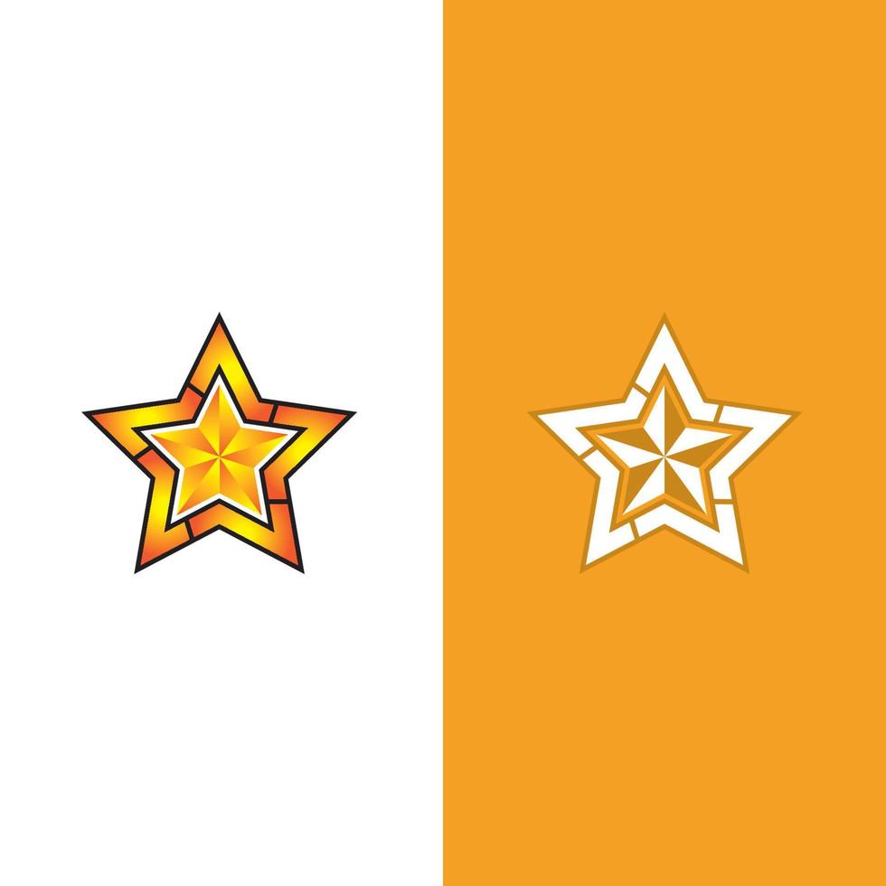 vector de plantilla de icono de estrella