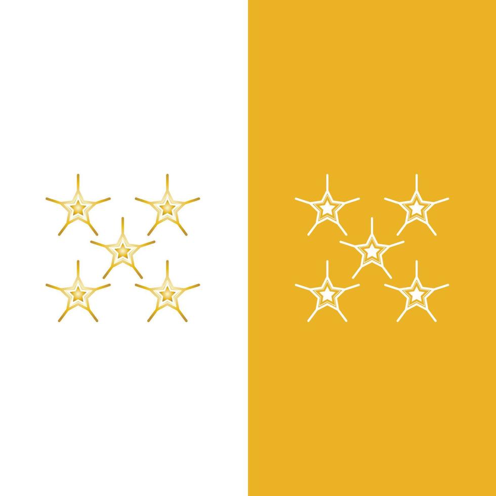 vector de plantilla de icono de estrella