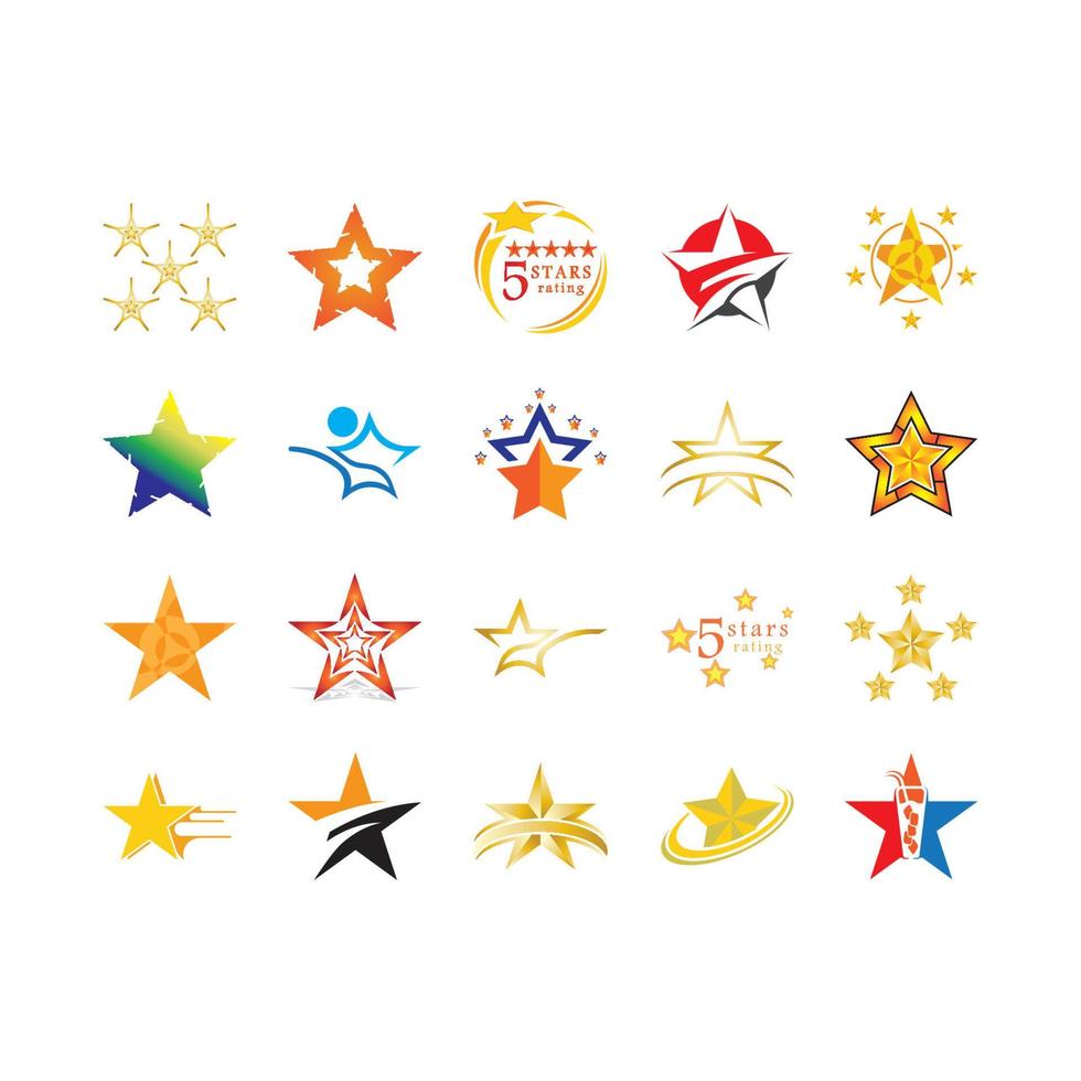 Star icon template vector