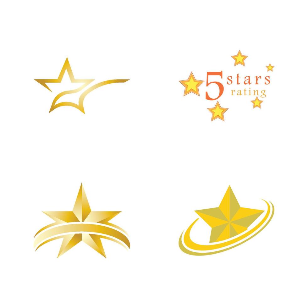 Star icon template vector