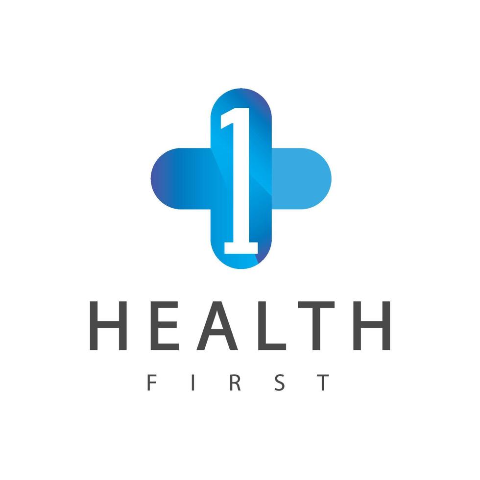 Hospital Logo Template Number one Class Hospital vector