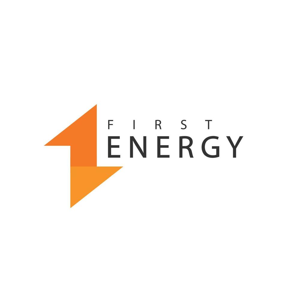 Electric Logo Template, Solar Cell Concept Using Bolt Icon vector