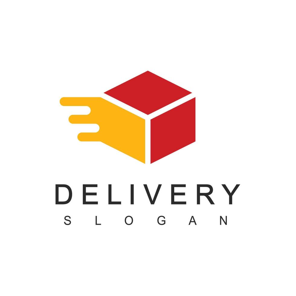 Delivery Logo Designs Template. Illustration Of Moving Box Element For Logistic, Expedition And Cargo Company Logo vector