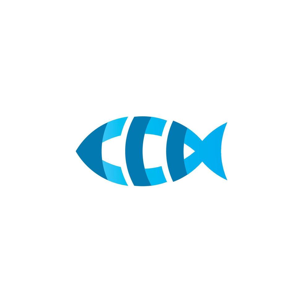 plantilla de diseño de logotipo de pescado, icono de pescado vector