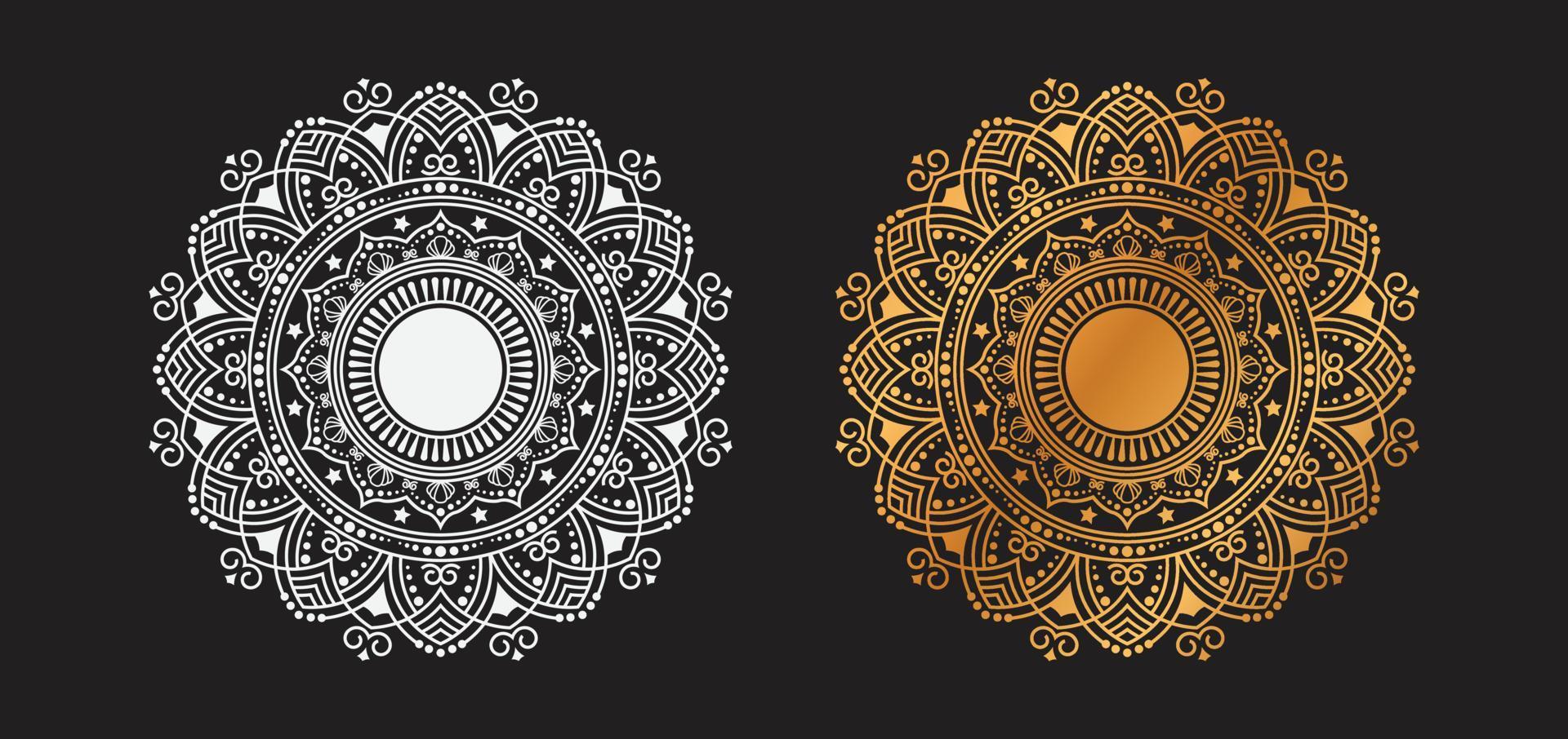 Luxury Golden Ornamental Mandala Background Vector Design. decorative