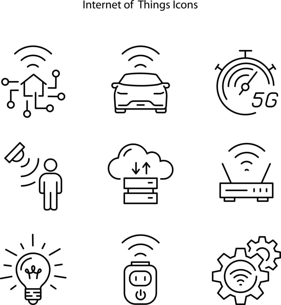 internet of things icon isolated on white background from internet of things collection. internet of things icon trendy and modern internet of things symbol for logo, web, app, UI. vector