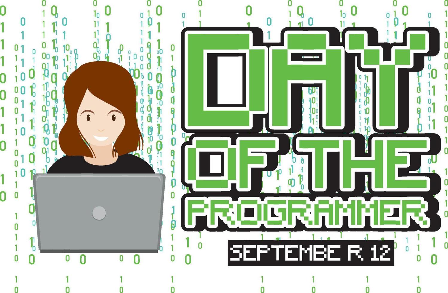 The Day of the Programmer Poster vector