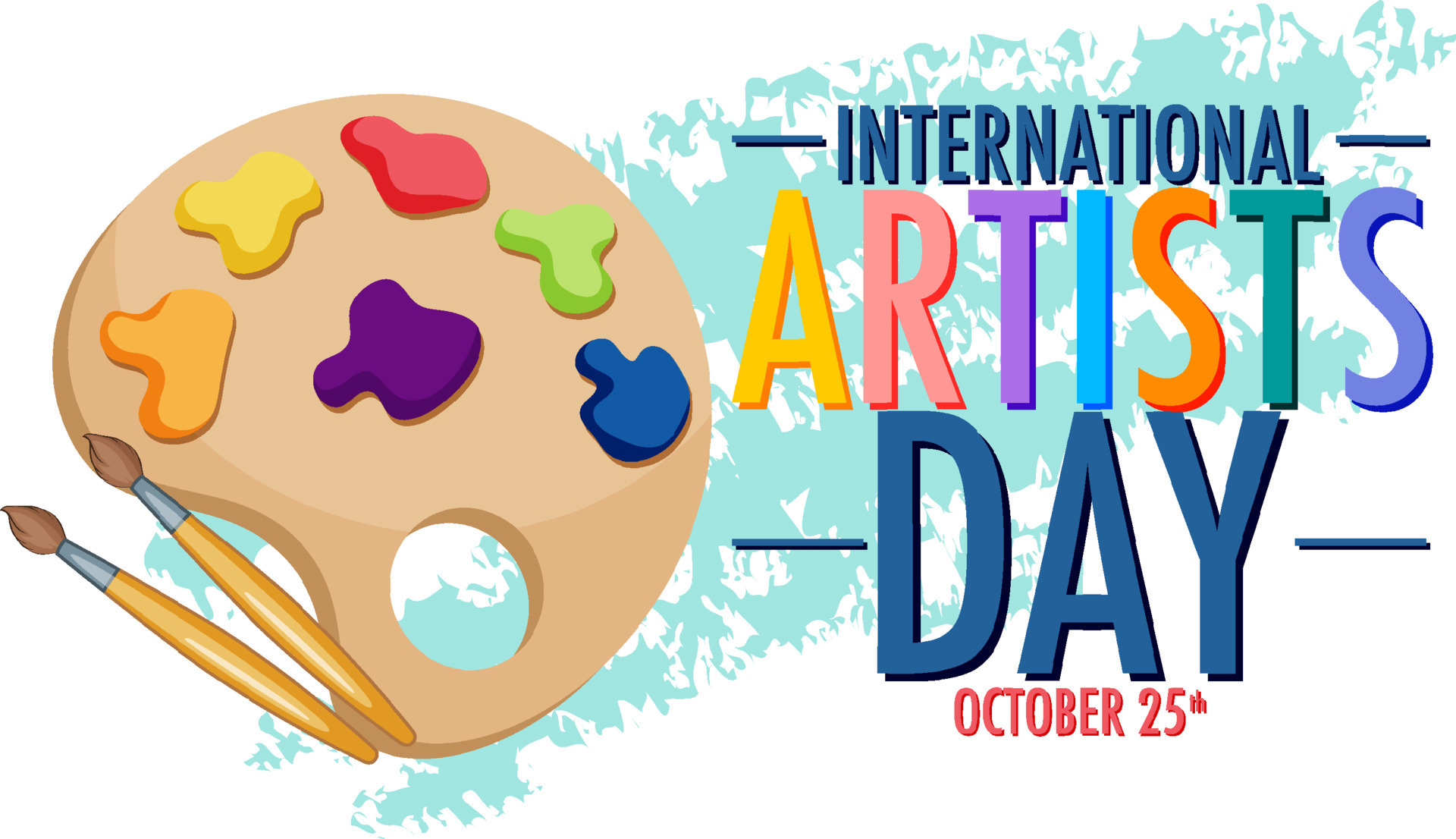 International Artists Day Poster Design 10516263 Vector Art at Vecteezy