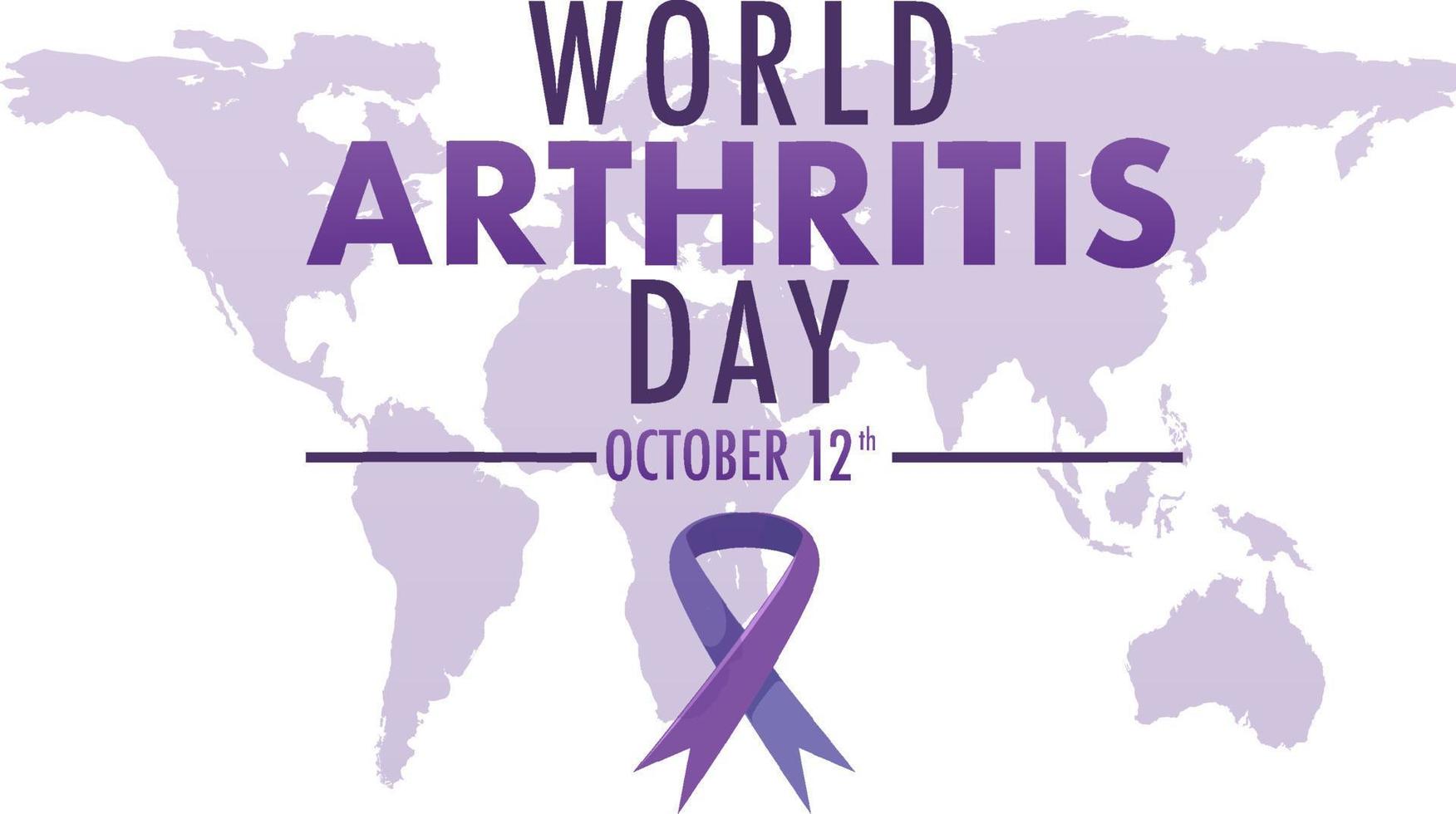 World Arthritis Day Poster Design vector