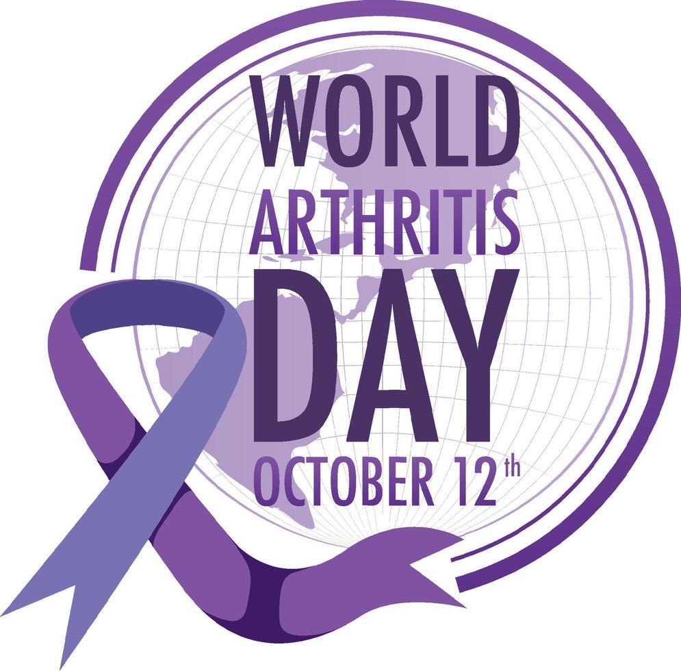 World Arthritis Day Poster Design vector