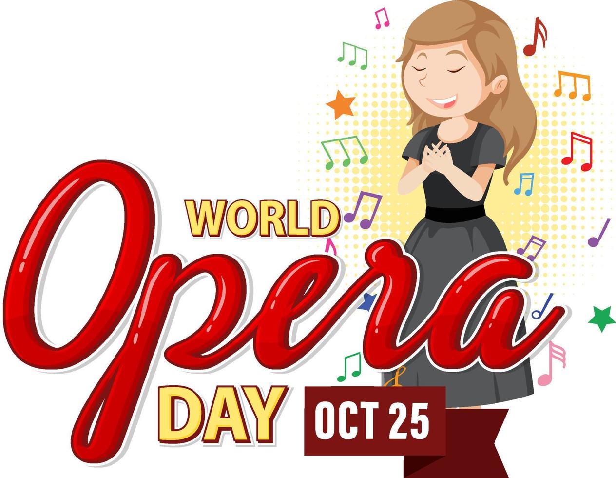 World Opera Day Banner Concept Vector 10516397 Vector Art at Vecteezy