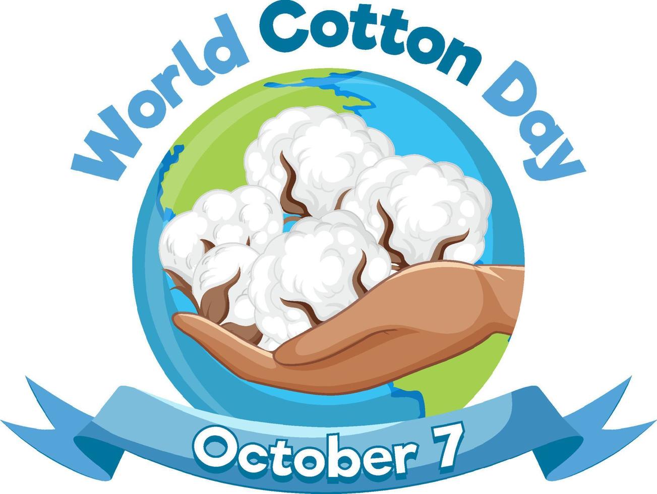 World Cotton Day Banner vector