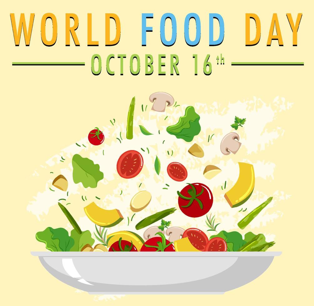 World Food Day Banner Design vector