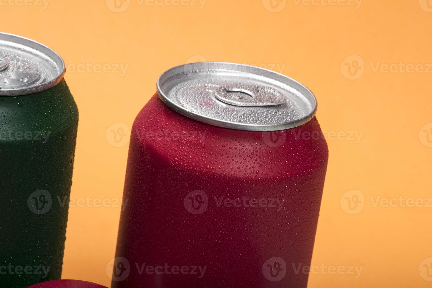 colorful aluminum soda can photo