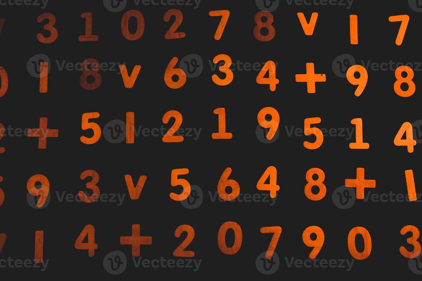Background or texture of numbers. Finance data concept. Mathematic. Seamless pattern with numbers. Finance concept. photo