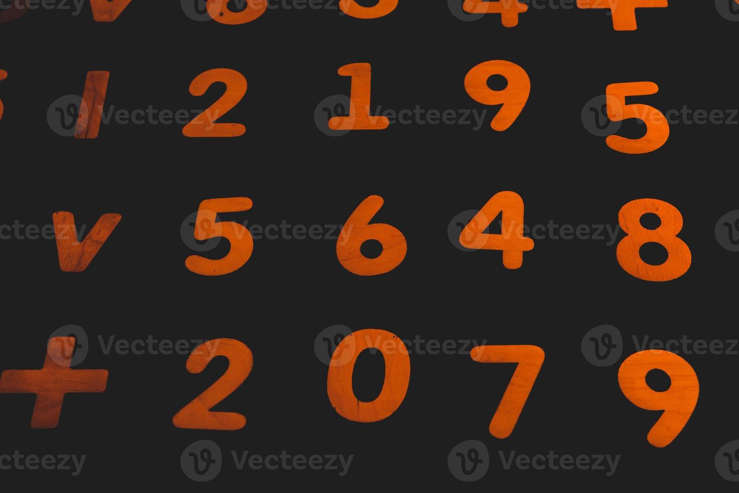 Background or texture of numbers. Finance data concept. Mathematic. Seamless pattern with numbers. Finance concept. photo