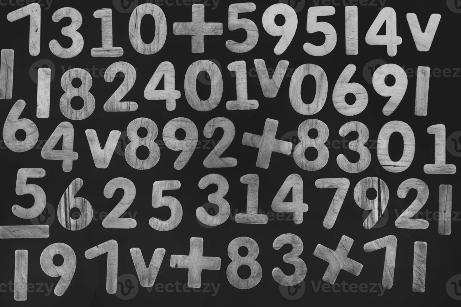 Background or texture of numbers. Finance data concept. Mathematic. Seamless pattern with numbers. Finance concept. photo