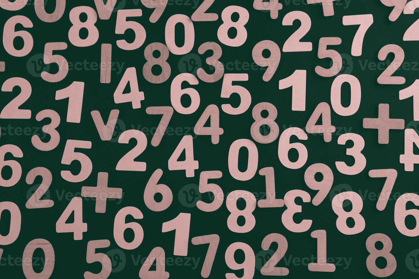 Background or texture of numbers. Finance data concept. Mathematic. Seamless pattern with numbers. Finance concept. photo