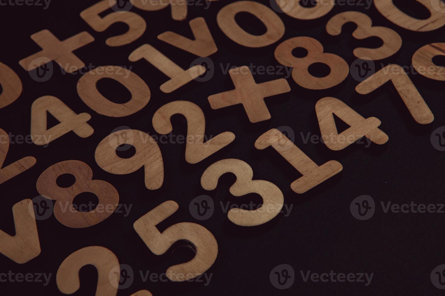 Background or texture of numbers. Finance data concept. Mathematic. Seamless pattern with numbers. Finance concept. photo