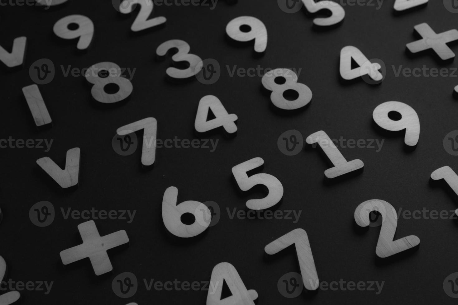 Background or texture of numbers. Finance data concept. Mathematic. Seamless pattern with numbers. Finance concept. photo
