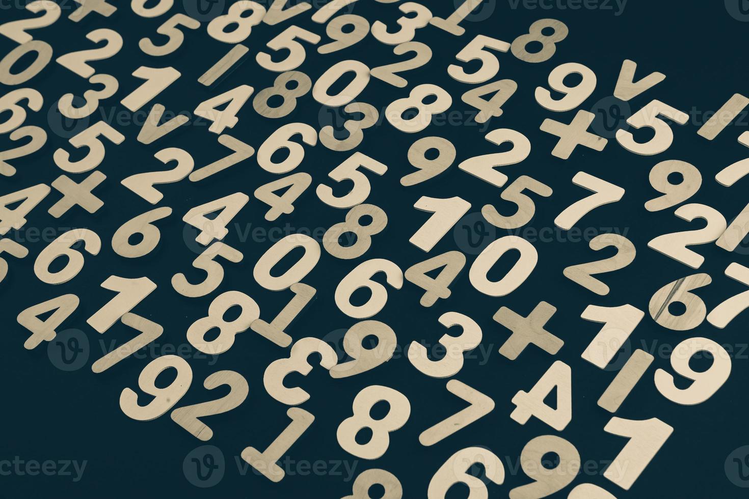 Background or texture of numbers. Finance data concept. Mathematic. Seamless pattern with numbers. Finance concept. photo