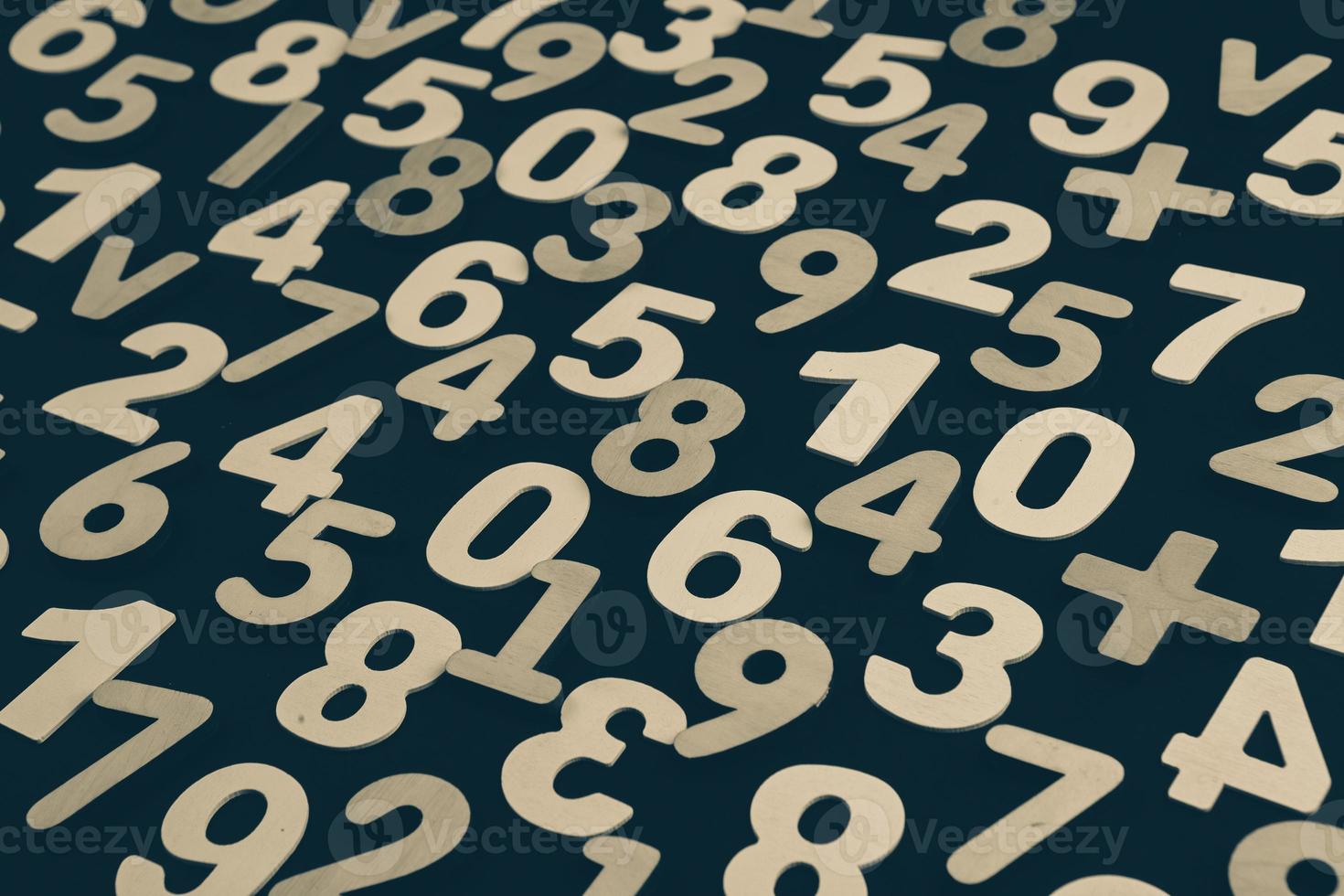 Background or texture of numbers. Finance data concept. Mathematic. Seamless pattern with numbers. Finance concept. photo