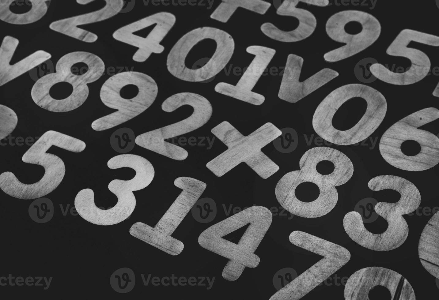 Background or texture of numbers. Finance data concept. Mathematic. Seamless pattern with numbers. Finance concept. photo