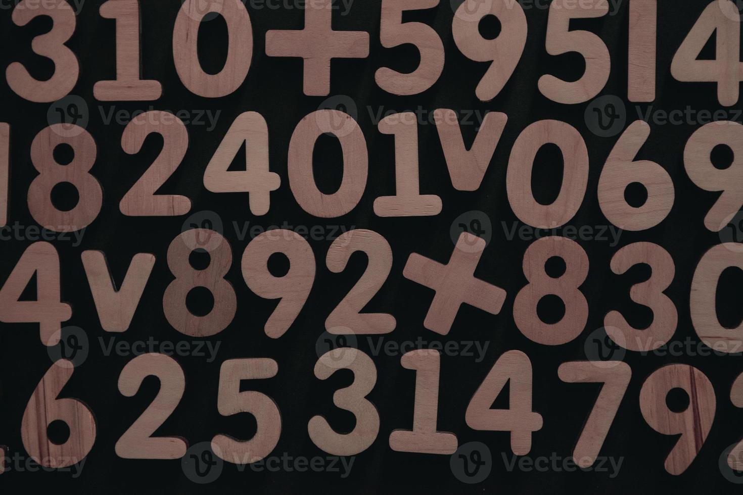 Background or texture of numbers. Finance data concept. Mathematic. Seamless pattern with numbers. Finance concept. photo