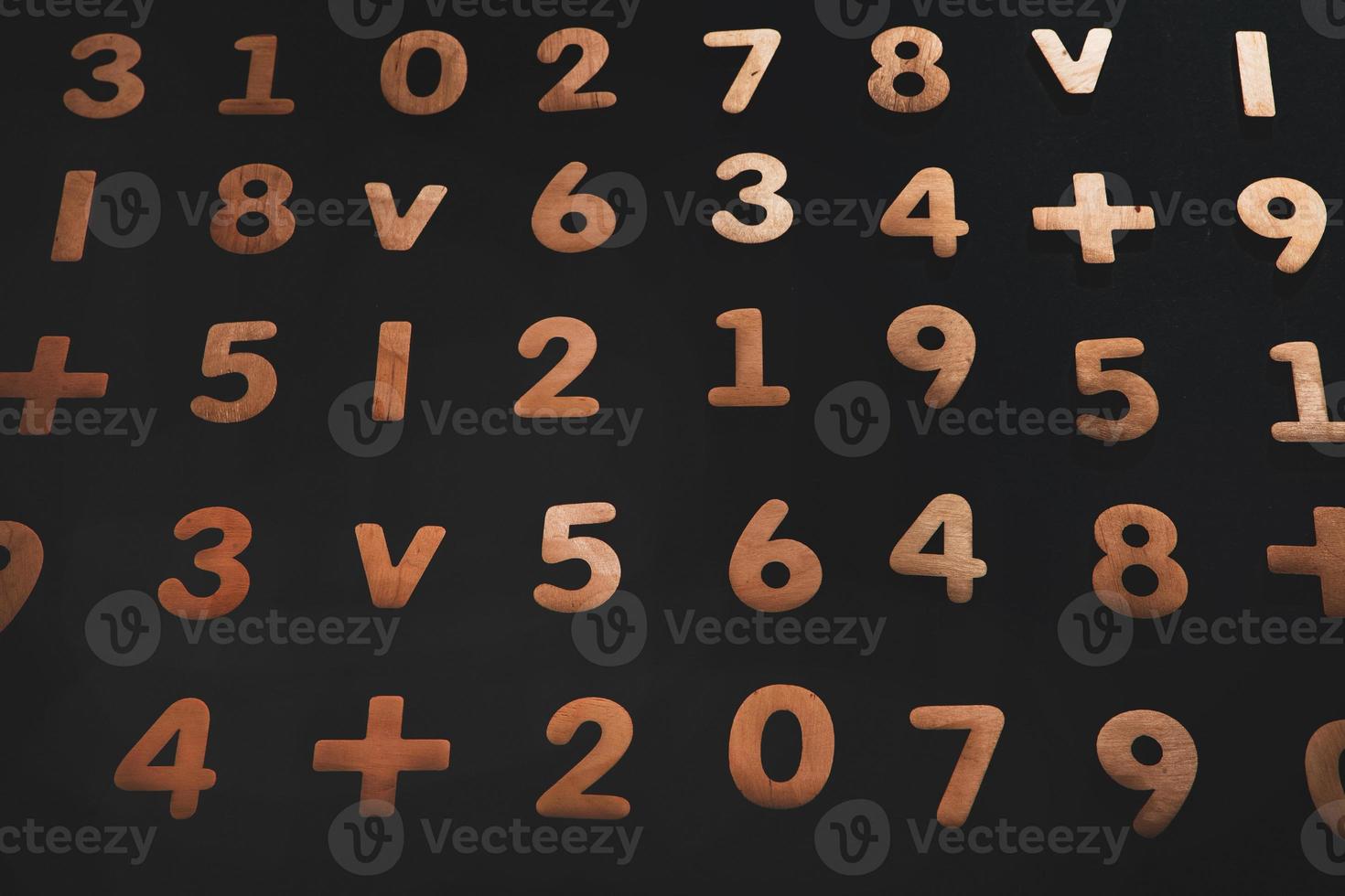 Background or texture of numbers. Finance data concept. Mathematic. Seamless pattern with numbers. Finance concept. photo