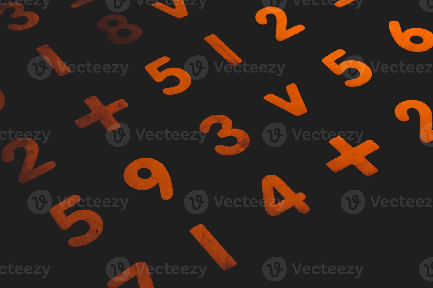 Background or texture of numbers. Finance data concept. Mathematic. Seamless pattern with numbers. Finance concept. photo