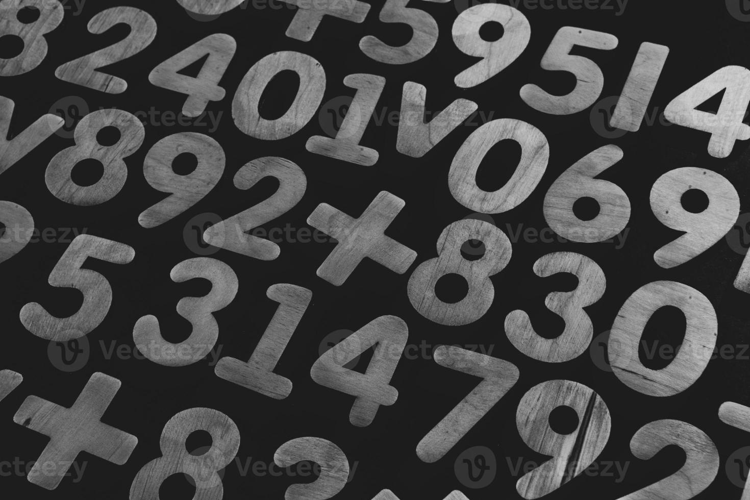 Background or texture of numbers. Finance data concept. Mathematic. Seamless pattern with numbers. Finance concept. photo