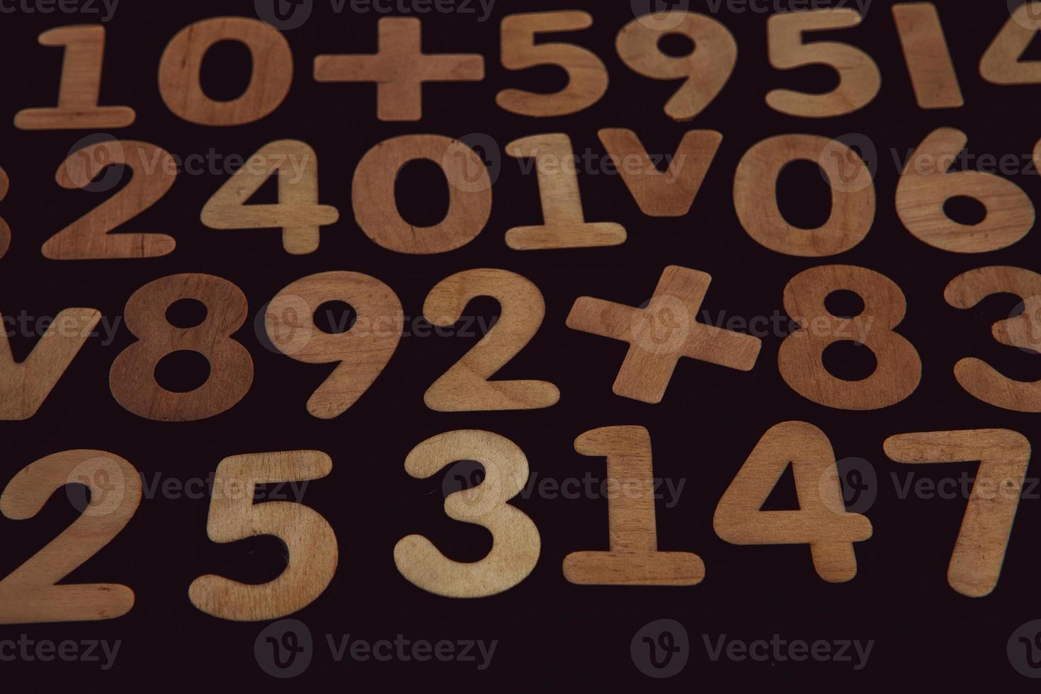 Background or texture of numbers. Finance data concept. Mathematic. Seamless pattern with numbers. Finance concept. photo
