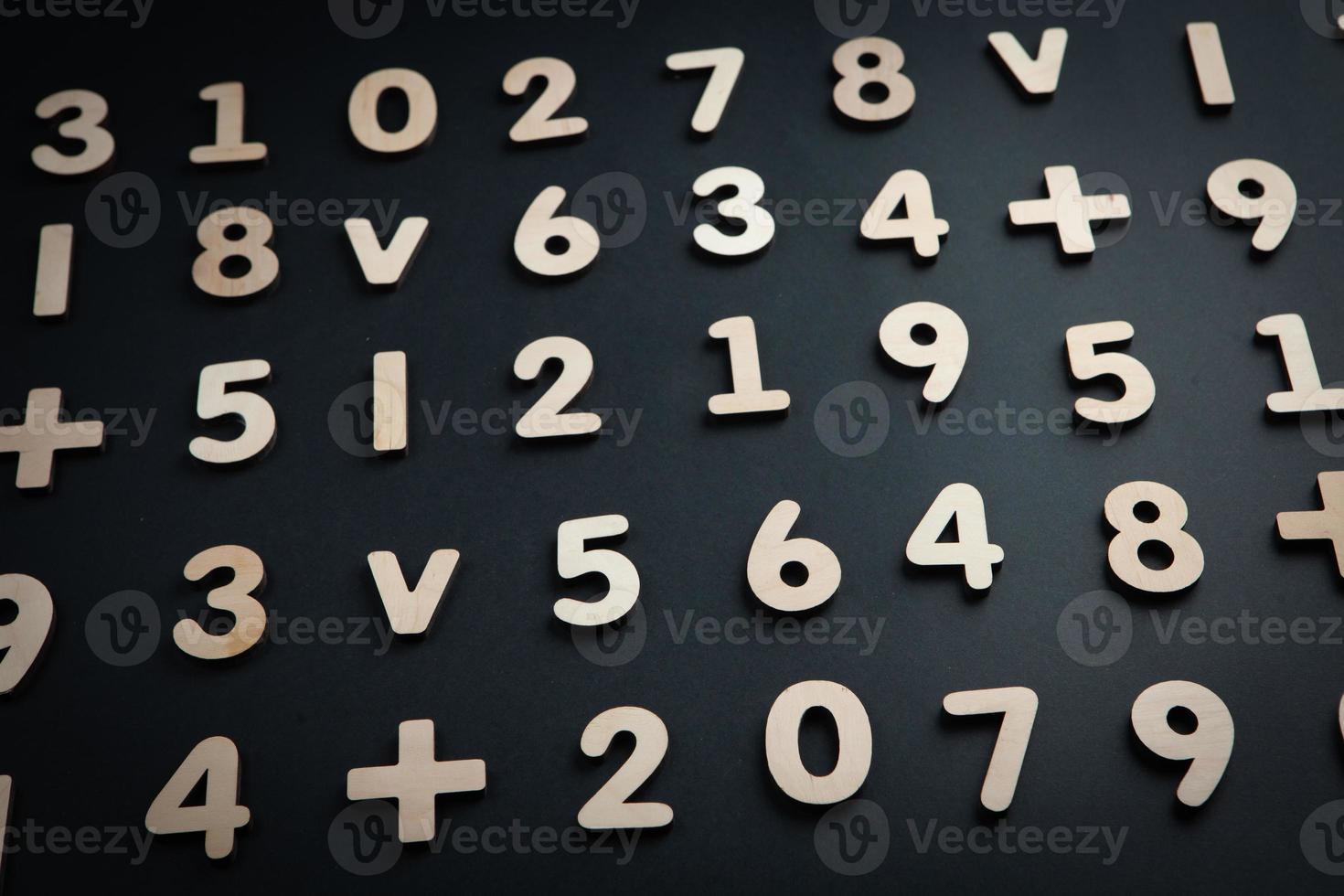 Background or texture of numbers. Finance data concept. Mathematic. Seamless pattern with numbers. Finance concept. photo