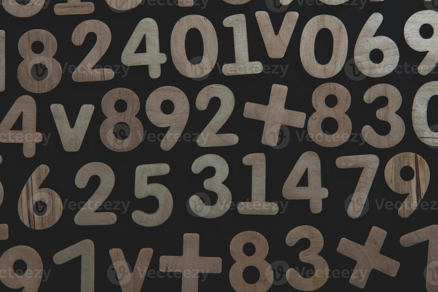 Background or texture of numbers. Finance data concept. Mathematic. Seamless pattern with numbers. Finance concept. photo