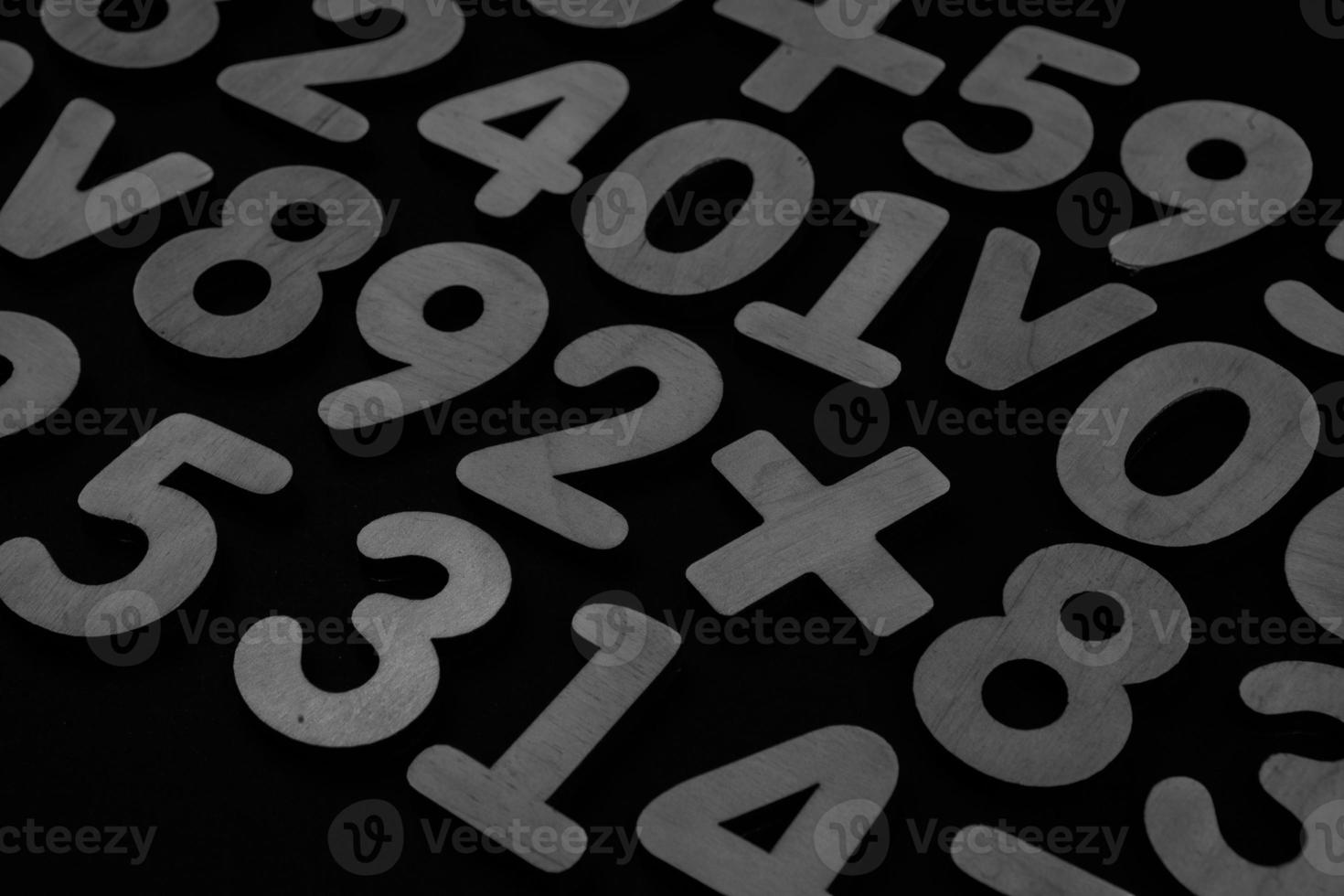 Background or texture of numbers. Finance data concept. Mathematic. Seamless pattern with numbers. Finance concept. photo