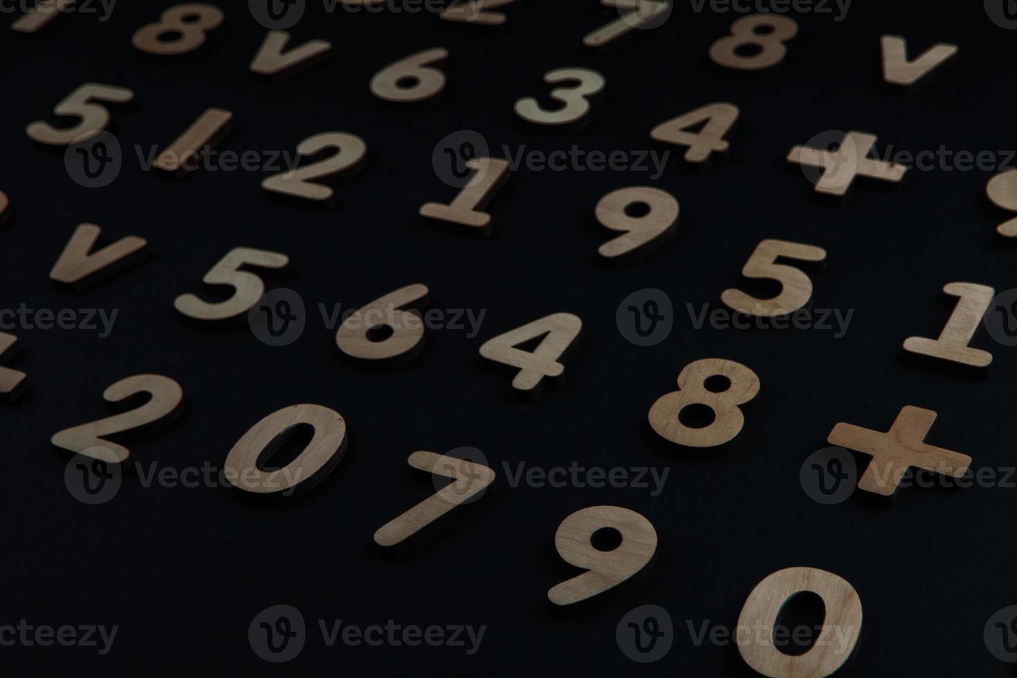 Background or texture of numbers. Finance data concept. Mathematic. Seamless pattern with numbers. Finance concept. photo
