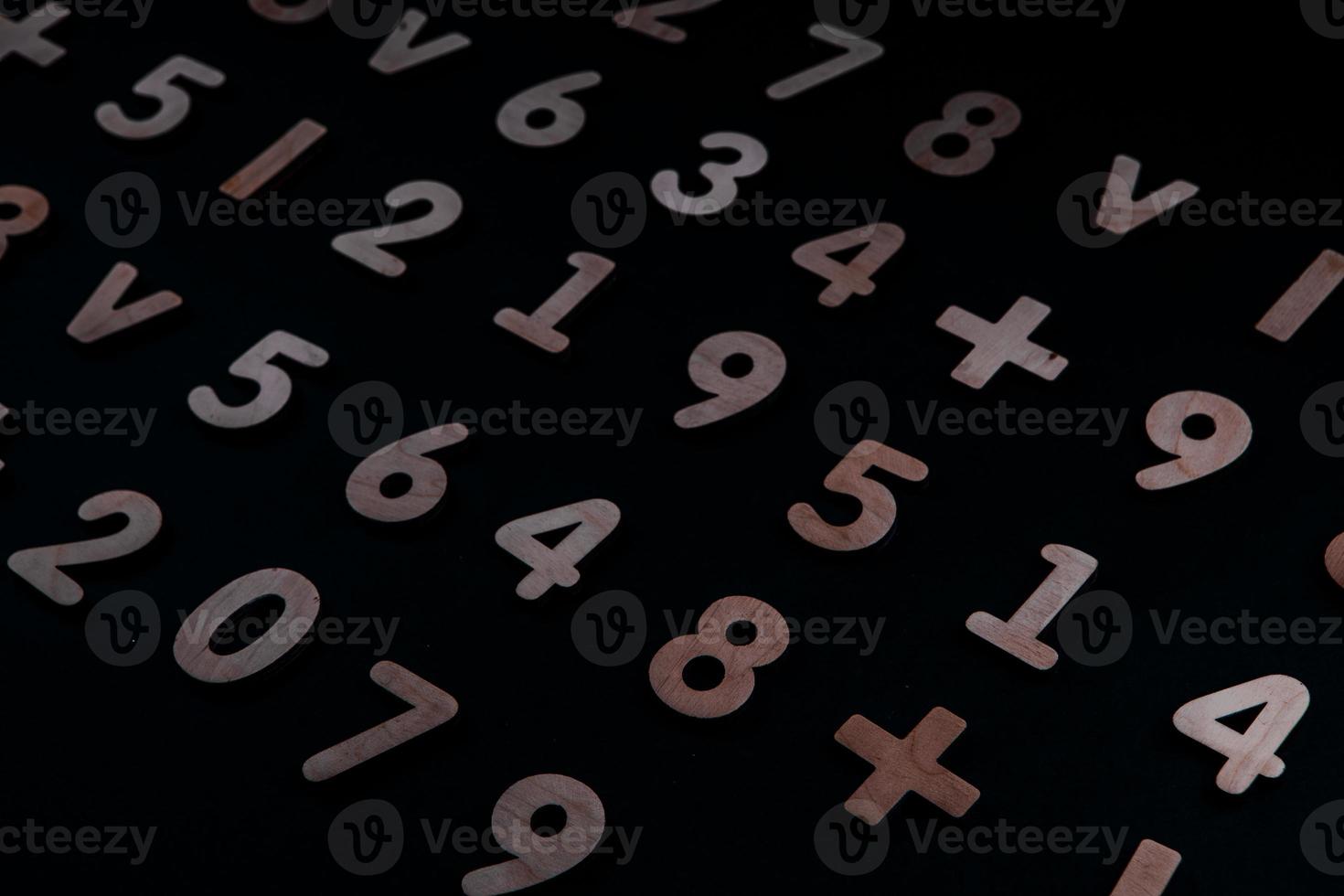 Background or texture of numbers. Finance data concept. Mathematic. Seamless pattern with numbers. Finance concept. photo